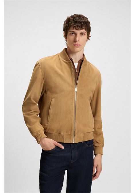 BOSS Regular Fit Suede Leather Jacket  Iconic Style and Premium Comfort BOSS |  | 5054321326000260