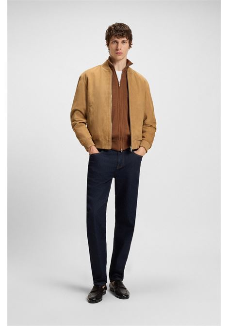 BOSS Regular Fit Suede Leather Jacket  Iconic Style and Premium Comfort BOSS |  | 5054321326000260