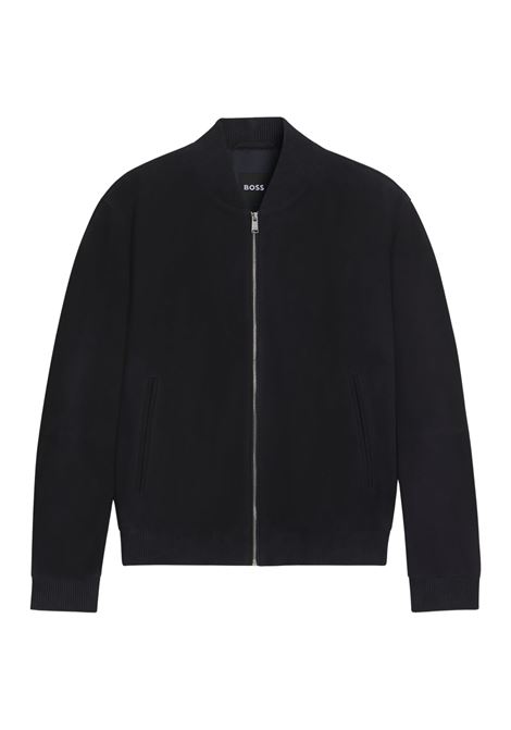 BOSS Regular Fit Suede Leather Jacket  Modern Elegance and Everyday Comfort BOSS |  | 5054321340400404