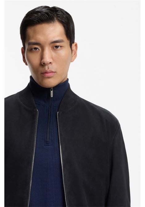 BOSS Regular Fit Suede Leather Jacket  Modern Elegance and Everyday Comfort BOSS |  | 5054321340400404