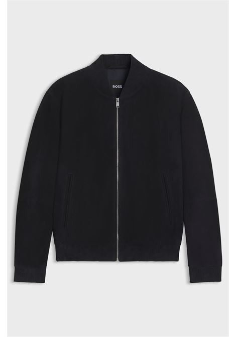 BOSS Regular Fit Suede Leather Jacket  Modern Elegance and Everyday Comfort BOSS |  | 5054321340400404