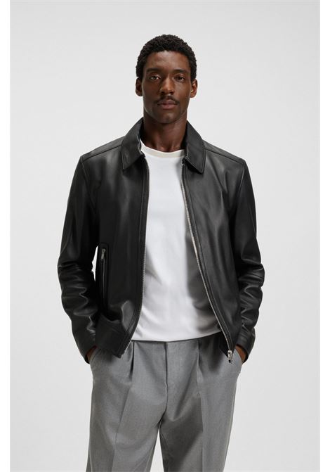 BOSS Regular Fit Lambskin Leather Jacket  Refined Style and Modern Elegance BOSS |  | 5054321400100001