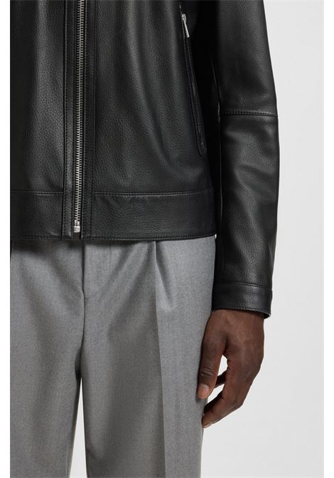 BOSS Regular Fit Lambskin Leather Jacket  Refined Style and Modern Elegance BOSS |  | 5054321400100001