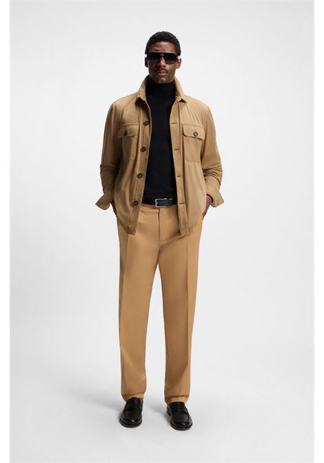 Sovracamicia Relaxed Fit in Tessuto Elasticizzato BOSS  Comfort e Stile Contemporaneo BOSS | GIACCHE | 5054448326000260