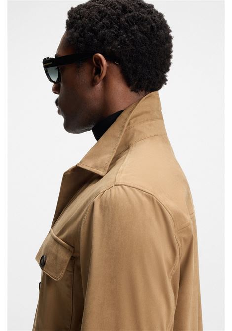 Sovracamicia Relaxed Fit in Tessuto Elasticizzato BOSS  Comfort e Stile Contemporaneo BOSS | GIACCHE | 5054448326000260