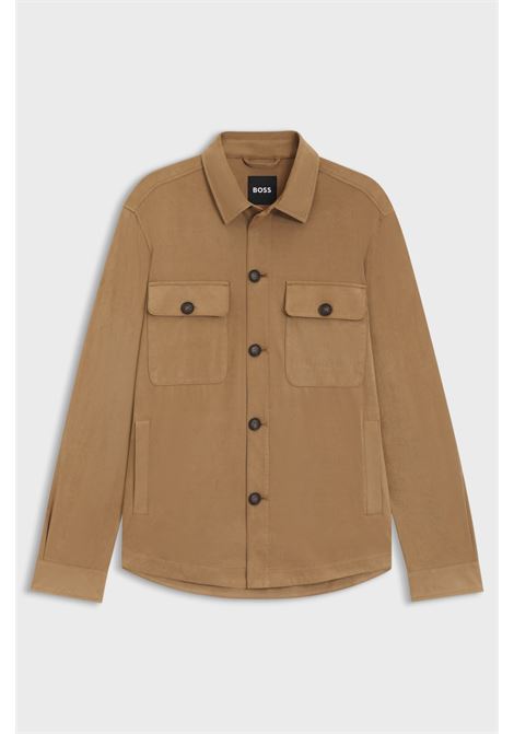 Sovracamicia Relaxed Fit in Tessuto Elasticizzato BOSS  Comfort e Stile Contemporaneo BOSS | GIACCHE | 5054448326000260