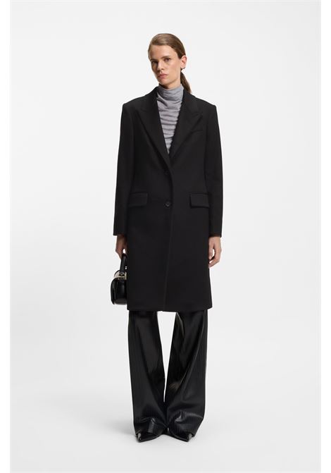 BOSS Womens Regular Fit Wool Coat with Peak Lapels  Classic Elegance and Winter Comfort BOSS |  | 5054837100100001