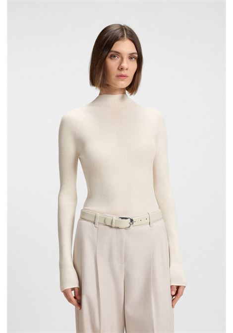 BOSS Womens Mock-Neck Merino Wool Sweater  Elegance and Thermal Comfort BOSS |  | 5054916611800118