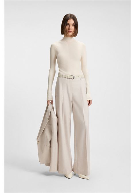 BOSS Womens Mock-Neck Merino Wool Sweater  Elegance and Thermal Comfort BOSS |  | 5054916611800118