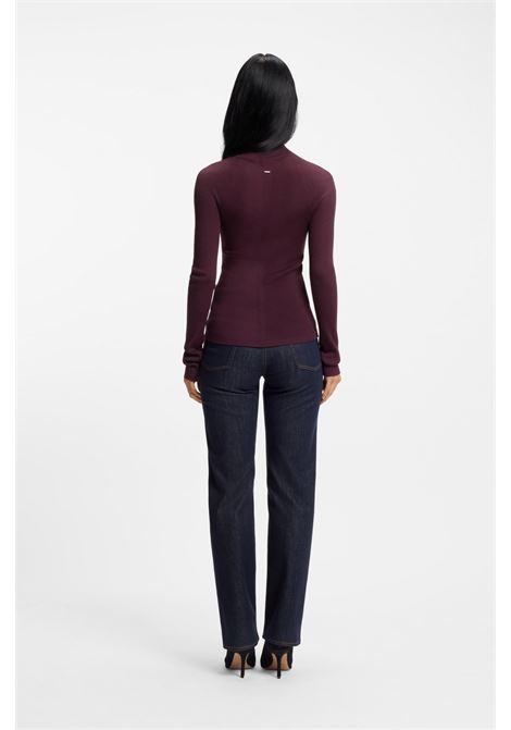 BOSS Womens Mock-Neck Merino Wool Sweater  Elegance and Thermal Comfort BOSS |  | 5054916650500505