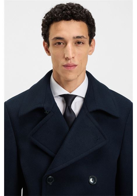 BOSS Slim Fit Wool and Cashmere Peacoat  Timeless Elegance with a Modern Cut BOSS |  | 5055108140400404