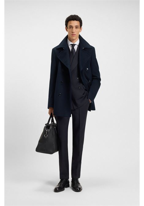 BOSS Slim Fit Wool and Cashmere Peacoat  Timeless Elegance with a Modern Cut BOSS |  | 5055108140400404