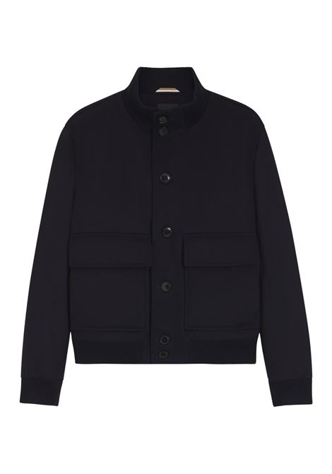 BOSS Wool and Cashmere Blouson Coat  Modern Elegance with Knitted Details BOSS |  | 5055109140400404