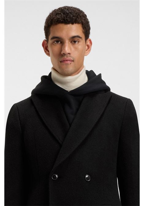 BOSS Slim Fit Double-Breasted Alpaca Blend Coat  Formal Elegance and Timeless Style BOSS |  | 5055113500100001