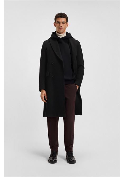 BOSS Slim Fit Double-Breasted Alpaca Blend Coat  Formal Elegance and Timeless Style BOSS |  | 5055113500100001