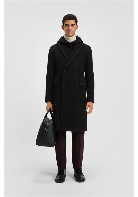 BOSS Slim Fit Double-Breasted Alpaca Blend Coat  Formal Elegance and Timeless Style BOSS |  | 5055113500100001