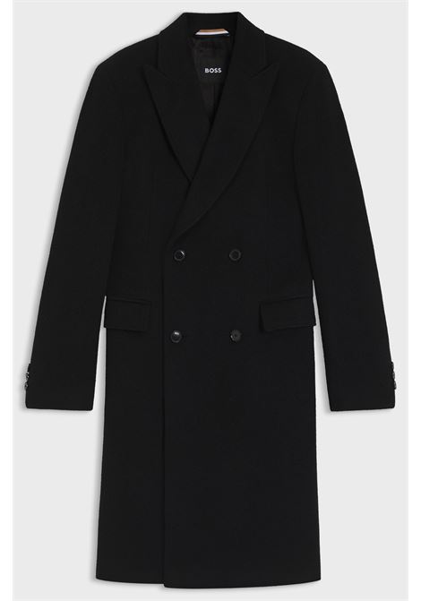 BOSS Slim Fit Double-Breasted Alpaca Blend Coat  Formal Elegance and Timeless Style BOSS |  | 5055113500100001