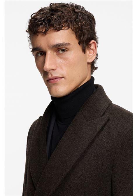 BOSS Slim Fit Double-Breasted Alpaca Blend Coat  Warmth and Refined Elegance BOSS |  | 5055113520200202