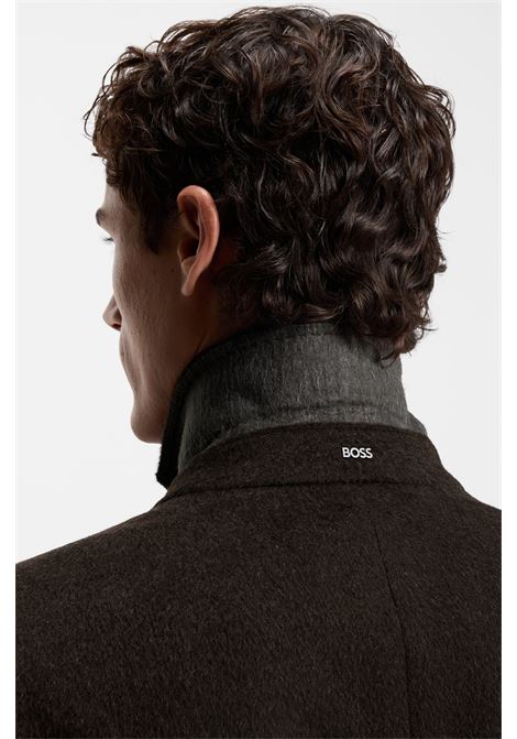 BOSS Slim Fit Double-Breasted Alpaca Blend Coat  Warmth and Refined Elegance BOSS |  | 5055113520200202