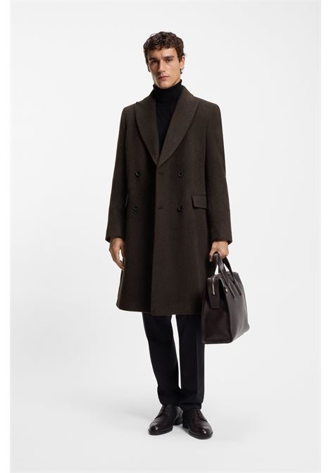 BOSS Slim Fit Double-Breasted Alpaca Blend Coat  Warmth and Refined Elegance BOSS |  | 5055113520200202