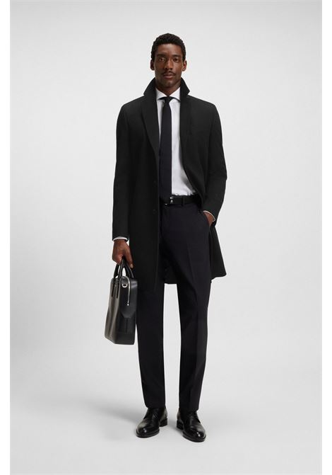 Cappotto Slim Fit in Puro Cashmere con Fodera Effetto Seta - BOSS Uomo BOSS | CAPPOTTI | 5055118900100001