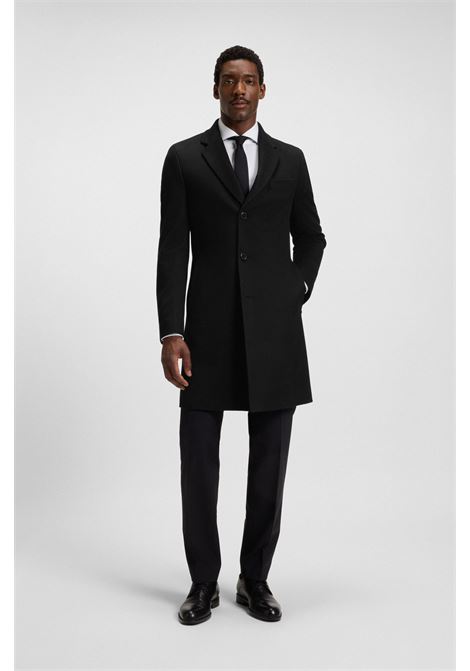 Cappotto Slim Fit in Puro Cashmere con Fodera Effetto Seta - BOSS Uomo BOSS | CAPPOTTI | 5055118900100001