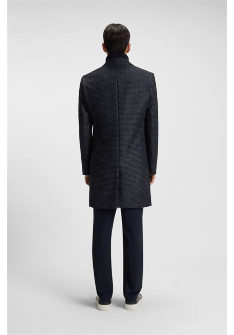 Cappotto Slim Fit con Interno Rimovibile e Motivi - BOSS Uomo BOSS | CAPPOTTI | 5055161240400404