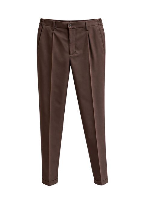 Briglia 1949 Portofinos Trousers in Virgin Wool Fleece - Brown Color BRIGLIA |  | 400100146