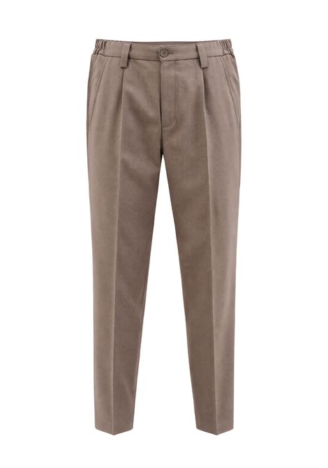 Briglia 1949 Portofinos Trousers in Stretch Virgin Wool Fleece - Taupe Color BRIGLIA |  | 40012043