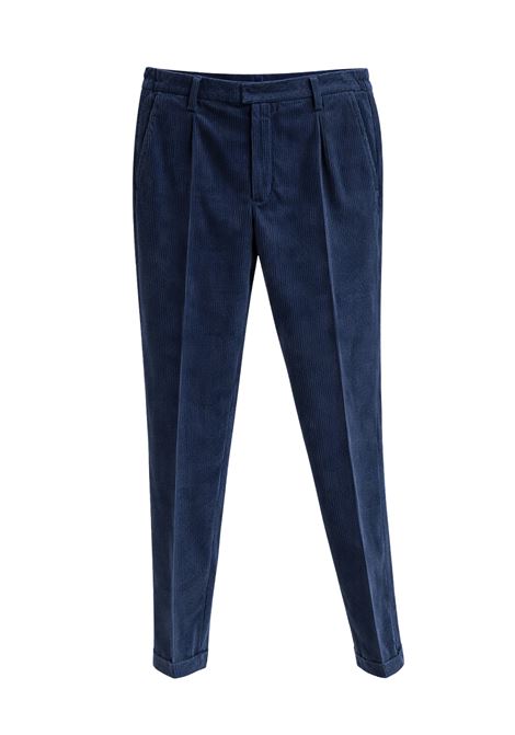 Briglia 1949 BG03 Trousers in Stretch Corduroy - Navy Blue Color BRIGLIA |  | 400342311