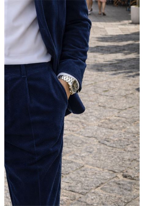 Briglia 1949 BG03 Trousers in Stretch Corduroy - Navy Blue Color BRIGLIA |  | 400342311