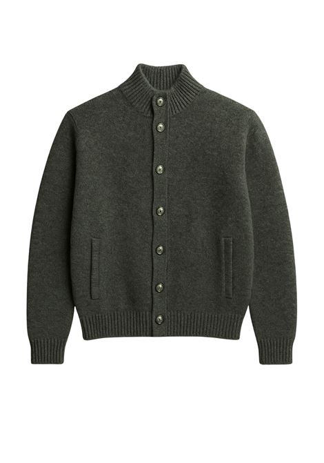 Cavalieri Milano  Cardigan Uomo in Lana Grigio Antracite Cavalieri Milano | Maglieria | 87077404