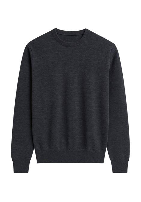 Maglia Uomo Girocollo Cavalieri Milano in Lana Merino, Cashmere e Seta  Grigio Antracite Cavalieri Milano | Maglieria | 87132702