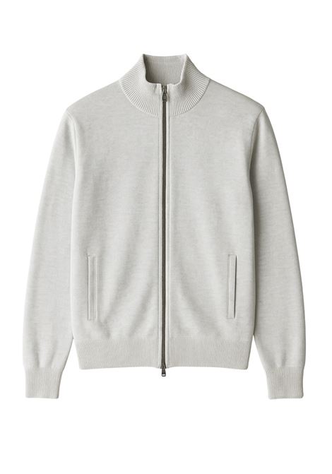 Giacca in Maglia Cavalieri Milano in Lana Merino e Cashmere Grigio Chiaro Cavalieri Milano | Maglieria | 87411880