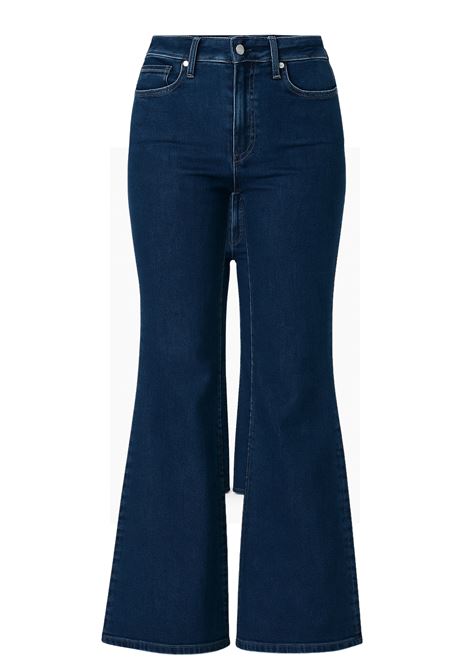Women's High Rise Flare Jeans Deep Blue Eco Stone Wash CYCLE |  | 452P55183