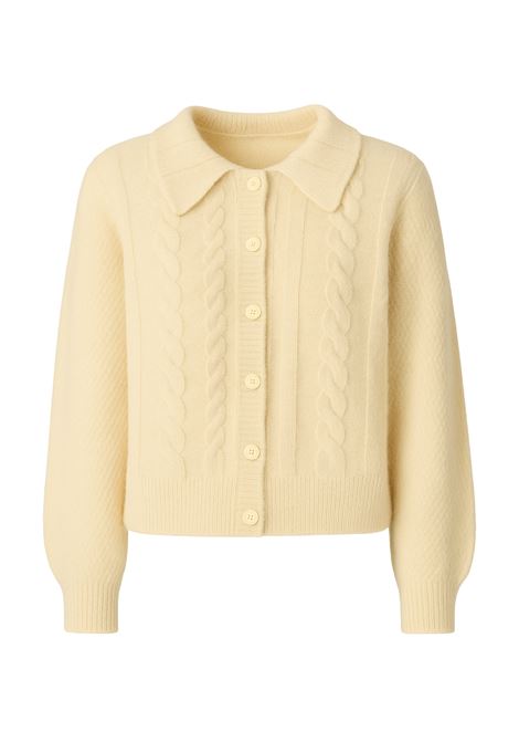 Des Petits Hauts Capucine Crème Super Kid Mohair and Baby Alpaca Cardigan Des Petits Hauts |  | 1H250037CREME