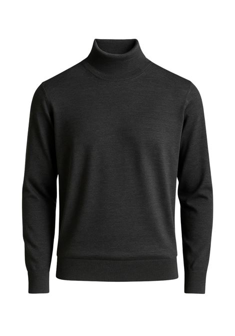 Dolcevita Uomo FEDELI Derby Special in Lana 140  Nero Chiaro / Grigio Scuro FEDELI | Maglieria | MU0079812