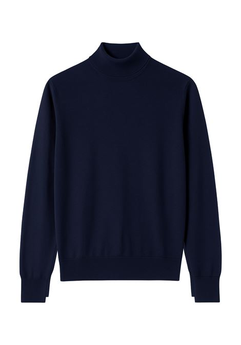 Dolcevita Uomo FEDELI Derby Special in Lana 140  Blu Navy FEDELI | Maglieria | MU0079816