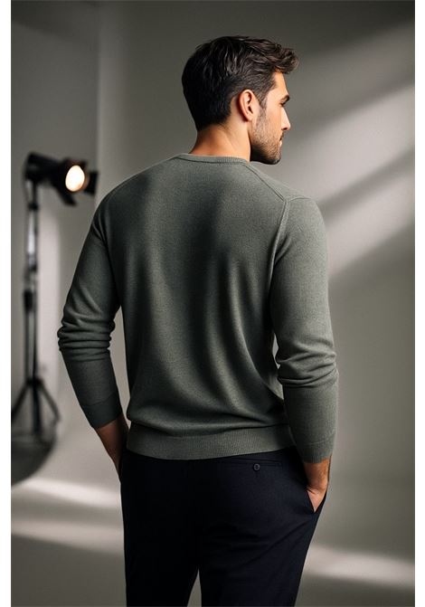 Maglia girocollo FEDELI in pura lana merino extrafine FEDELI | Maglieria | MU0F702370