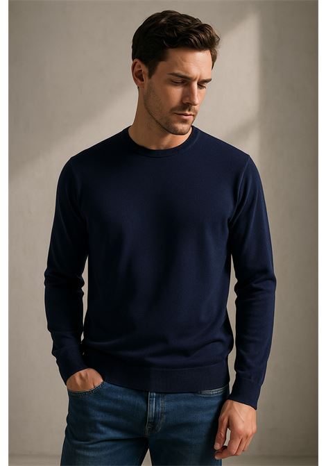 Maglia Girocollo Uomo Merinos Light Fast Blu  FEDELI FEDELI | Maglieria | MU0F702380