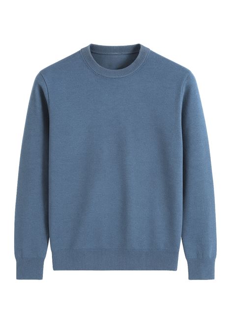 Maglia Girocollo Uomo FEDELI in Puro Merino Light Fast  Blu Chiaro FEDELI | Maglieria | MU0F702382