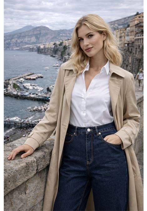 Grifoni Womens Dark Blue Denim Jeans with Mid Rise GRIFONI |  | 242013/91B/S2S21