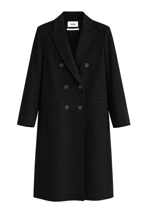 Cappotto Donna Grifoni Nero Elegante in Lana  Linea Sartoriale Made in Italy GRIFONI | CAPPOTTI | 260058/31003
