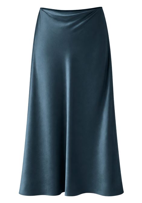Gonna midi in raso JUCCA  Blu Petrolio JUCCA | Gonne | J4215081/381433