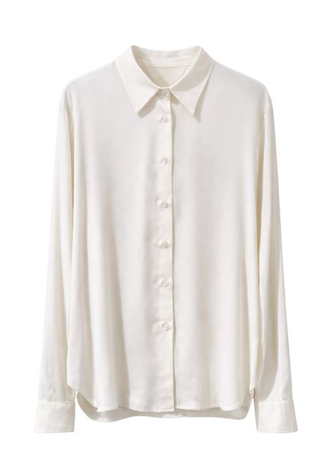 Camicia Jucca in crepe color panna con colletto classico JUCCA | CAMICIE | J42522222/07045