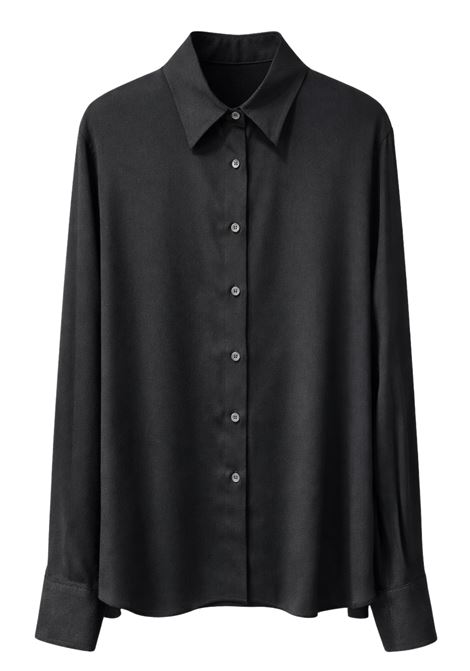 Camicia Nera Basica JUCCA in Tessuto Fluido JUCCA | CAMICIE | J42522222/07003