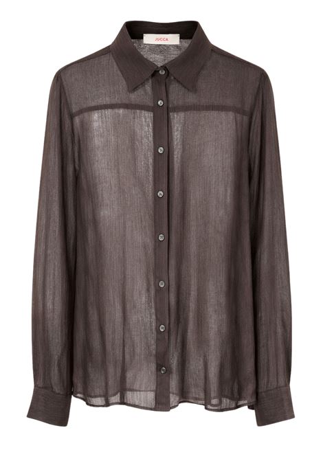 Camicia JUCCA Donna in Creponne Colore Cacao JUCCA | CAMICIE | J4252237/191628