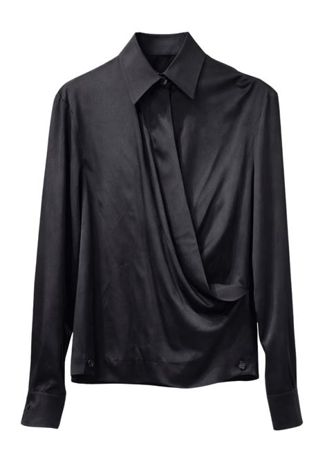 JUCCA black wrap blouse JUCCA |  | J425224/07003