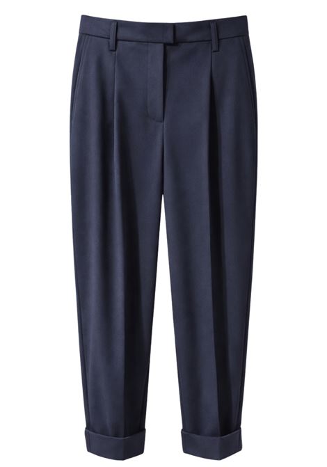 JUCCA womens navy carrot-fit trousers JUCCA |  | J4254112/18582