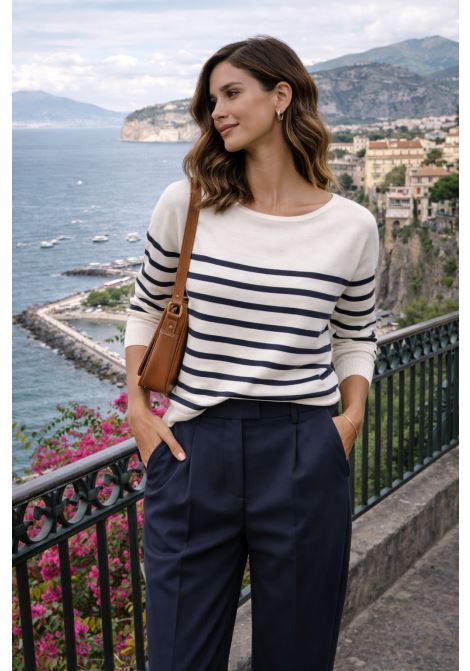 JUCCA womens navy carrot-fit trousers JUCCA |  | J4254112/18582